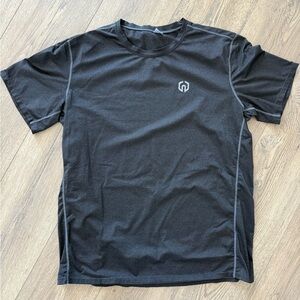 Black Athletic Men's T-Shirt